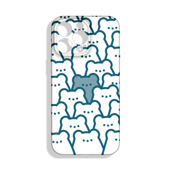 Funda Dibujos de Plastico en Ositos para iPhone 13