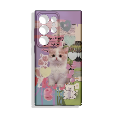 Funda Dibujos de Plastico en Gatos para Samsung S24