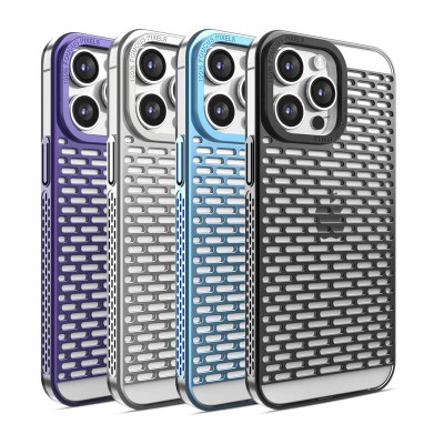 Funda Dispacion Metalizado en Transparente para iPhone 15