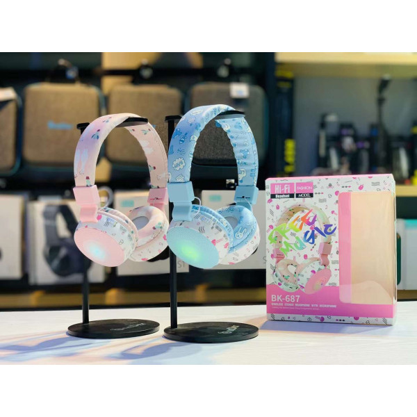 Cascos Inalambrico Bluetooth con Dibujo Infantil