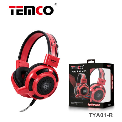 Cascos Videojuegos PS4 3.5MM en Rojo
