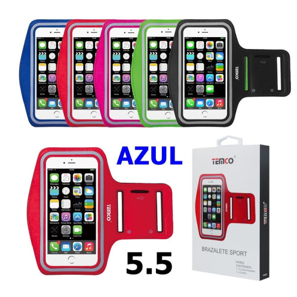 Funda Brazalete Deportivo 5.5" en Azul