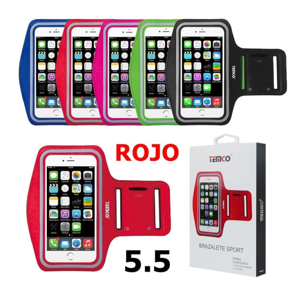 Funda Brazalete Deportivo 5.5" en Rojo