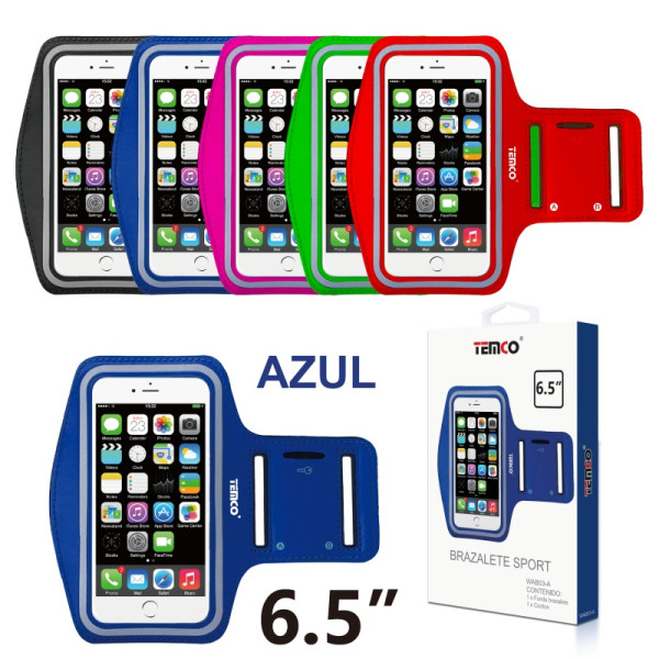 Funda Brazalete Deportivo 6.5" en Azul