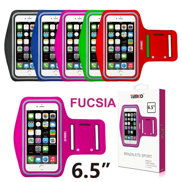 Funda Brazalete Deportivo 6.5" en Fucsia