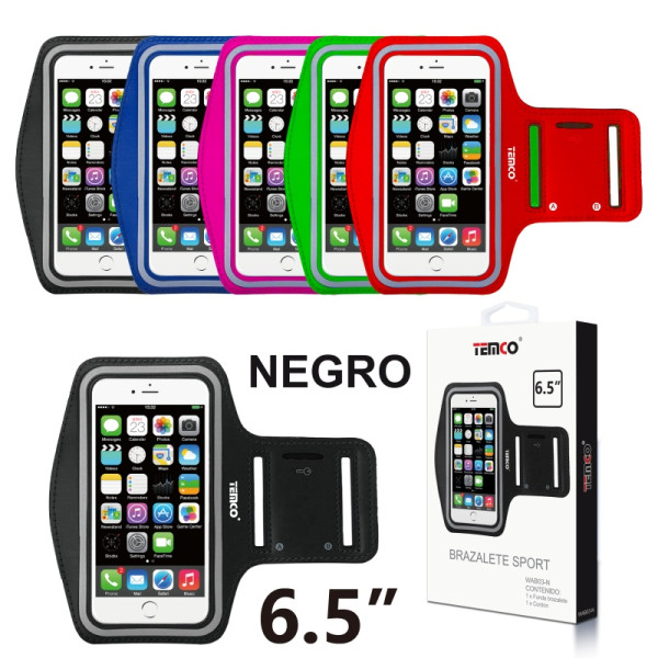 Funda Brazalete Deportivo 6.5" en Negro