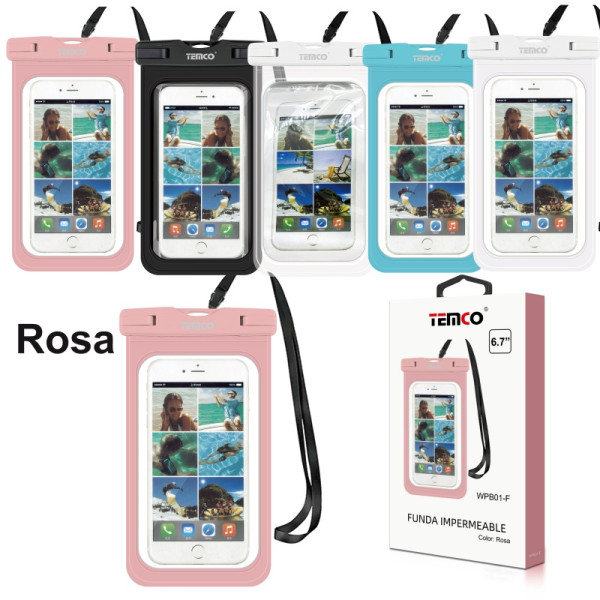 Funda Impermeable Universal Rosa