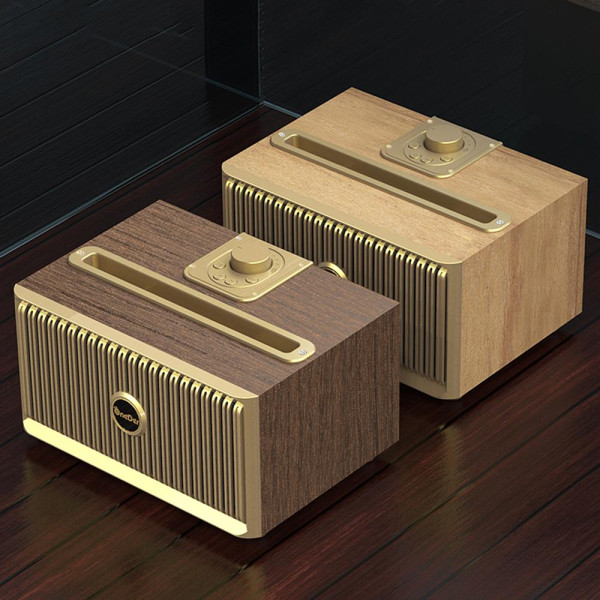 Altavoz Retro, Bluetooth Portátiles Recargables, Lindo Altavoz Estéreo de Estilo Antiguo para Cocina, Escritorio