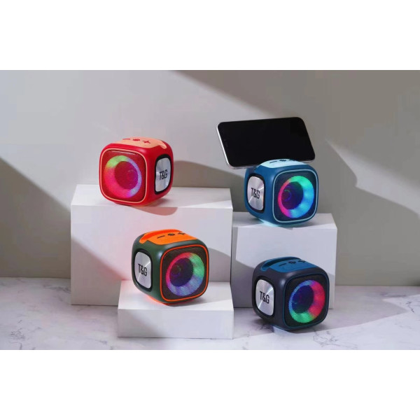 Altavoz con Luz TG-359, Portátil, Pequeño, Inalámbrico, con Modos de Luz LED Multicolor