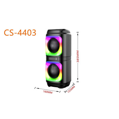 Altavoz Mediano con Luz y sonido estereo de Alta de fidelidad de medidas 160*155*385mm
