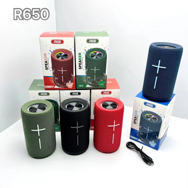 Altavoz con Luz Resistente al Agua, Bluetooth 5.3 Inalámbrico Portátil Impermeable, Bass, Sonido Estéreo
