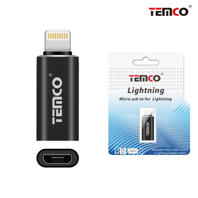 Adaptador Micro USB a Lightning M Negro
