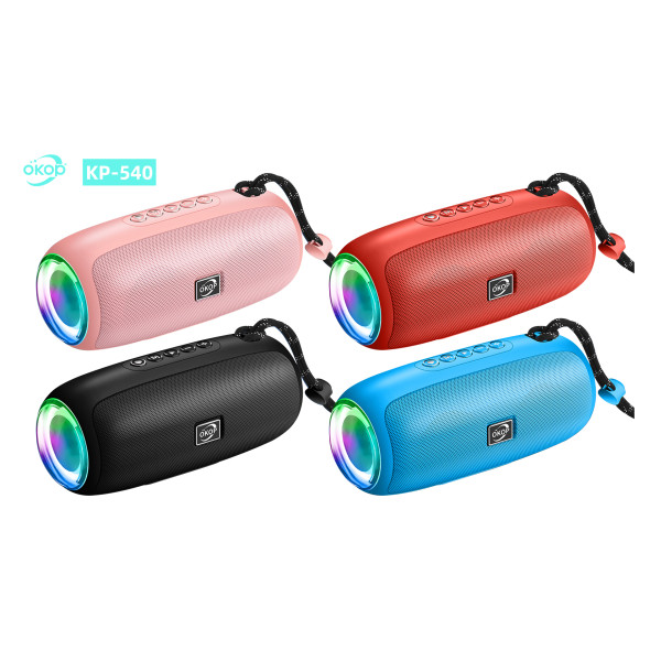 Altavoz con Luz Led KP-540 Inalambrico, con Sonido Potente en Diferentes Colores