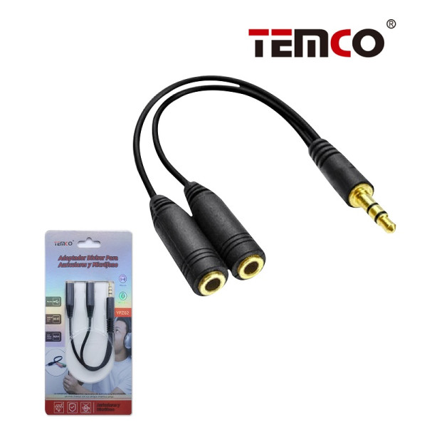 Adaptador Divisor para Auriculares y Microfono.