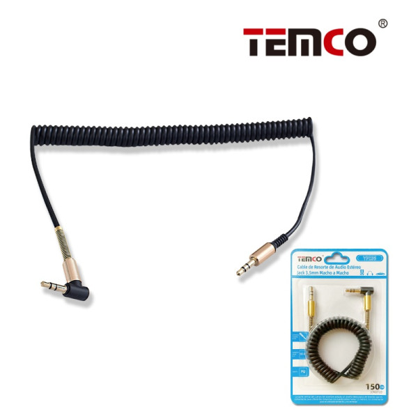 Cable de Resorte de Audio 3.5mm