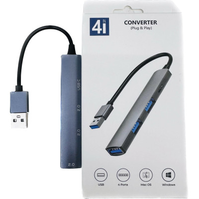 Multi USB 2.0 3 Puertos+USB-C