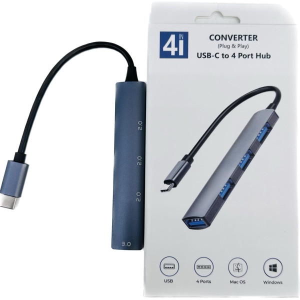 Multi USB-C 2.0+3.0 4 Puerto