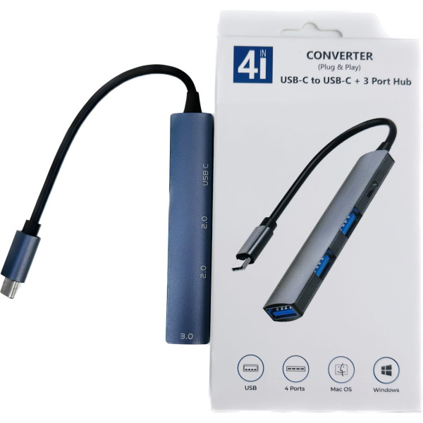 Multi USB-C 2.0+3.0 3 Puerto+USB-C