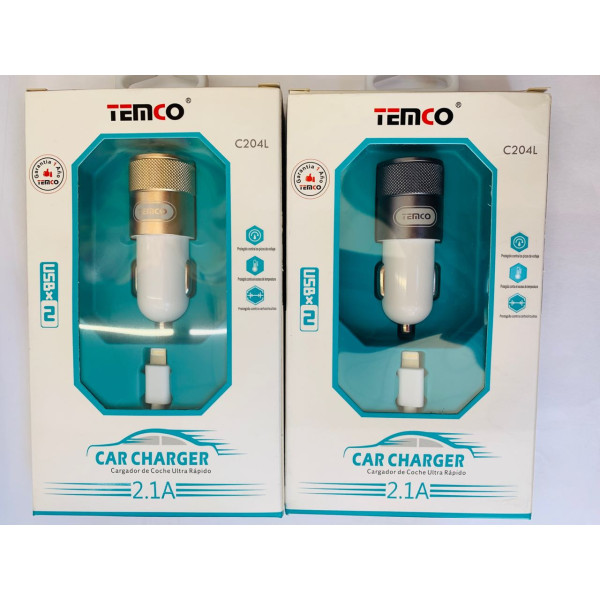 Cargador de Coche con Carga Ultra Rapida 2.1A Lightning
