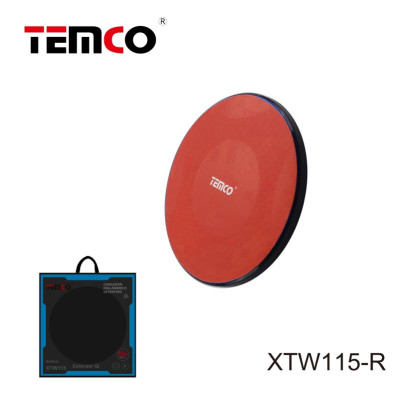 Cargador Inalambrico Aluminio Rojo