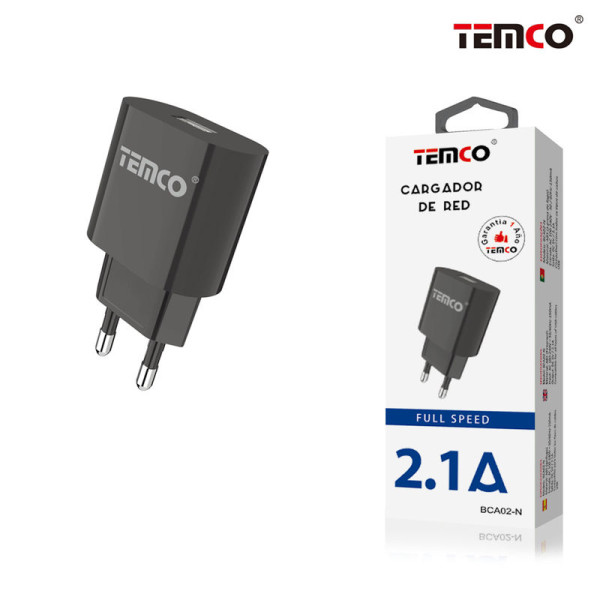 Cargador Red 2.1A Negro