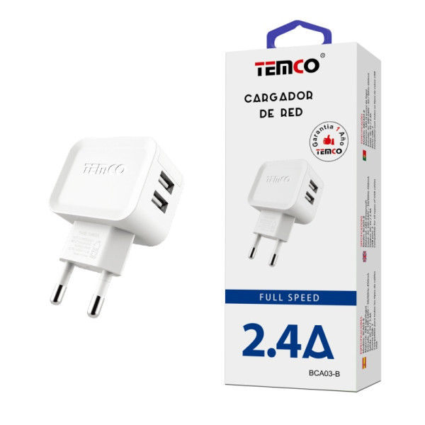 Cargador Red 2.4A Blanco