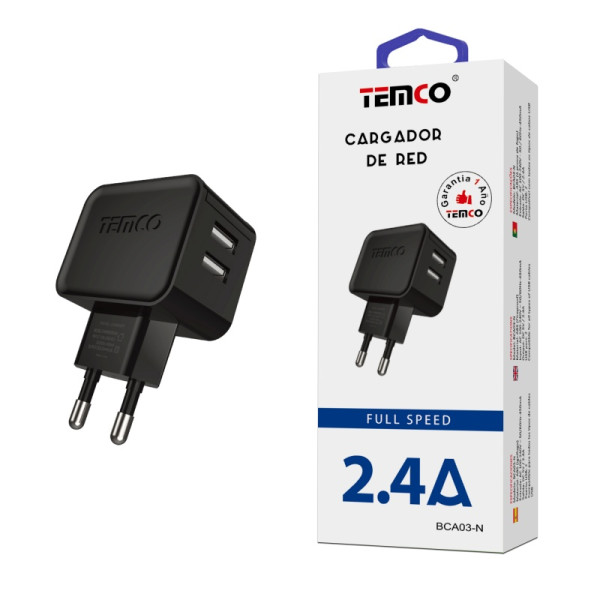Cargador Red 2.4A Negro