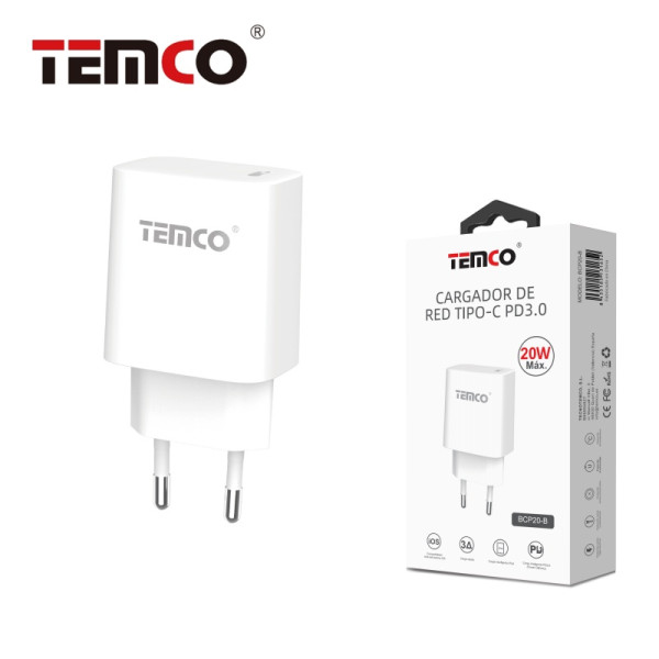 Cargador Red Tipo C PD3.0 20W Blanco