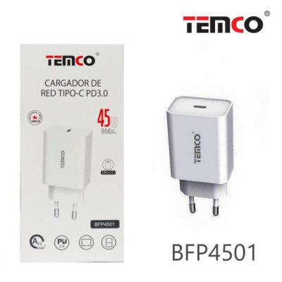 Cargador de Red Tipo C 45W PD3.0