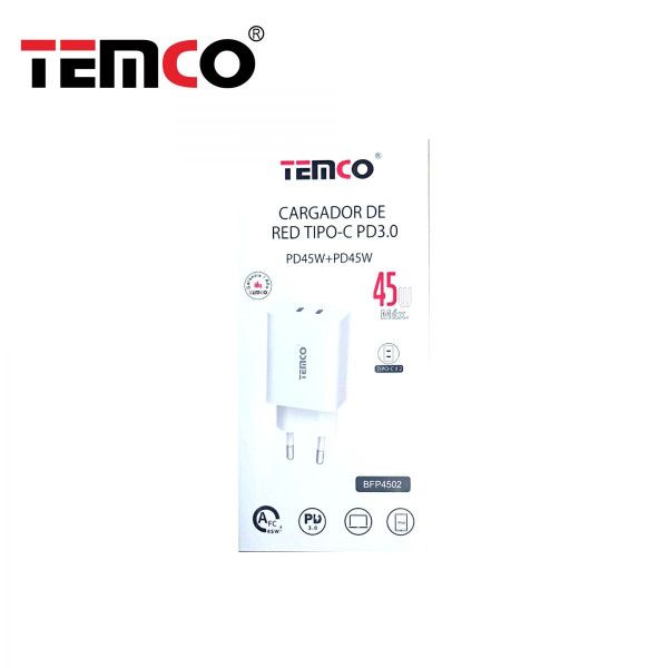Cargador Red PD45W 2 Tipo C