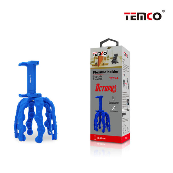 Soporte Flexible Octopus (55-88mm) Azul