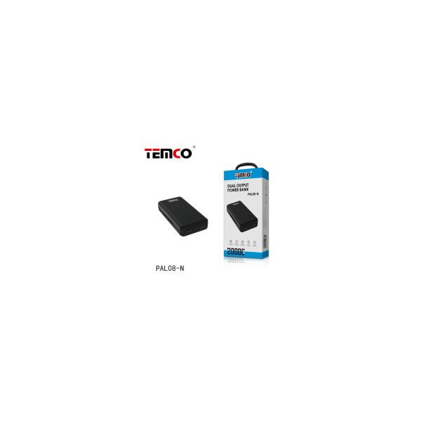 Bateria Externa 20000 mAh Output Negro