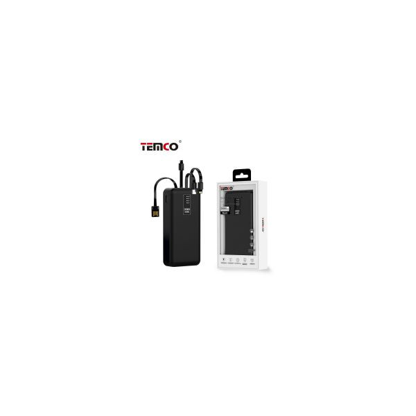 Bateria Externa 20000 mAh 4 en 1 Negro
