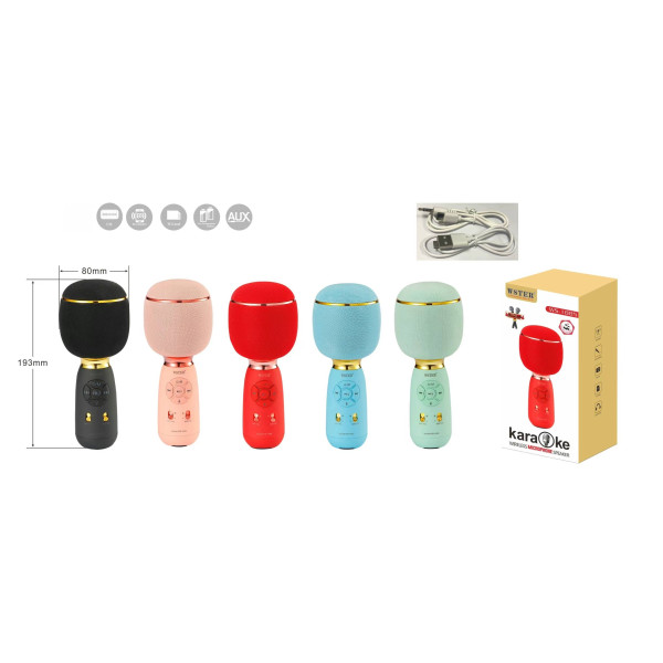 Microfono Ideal para Karaoke en 5 colores (193*80mm)