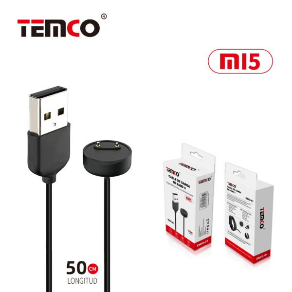 Cable de Carga Mi Band Mi 5/6/7 Longitud 50cm