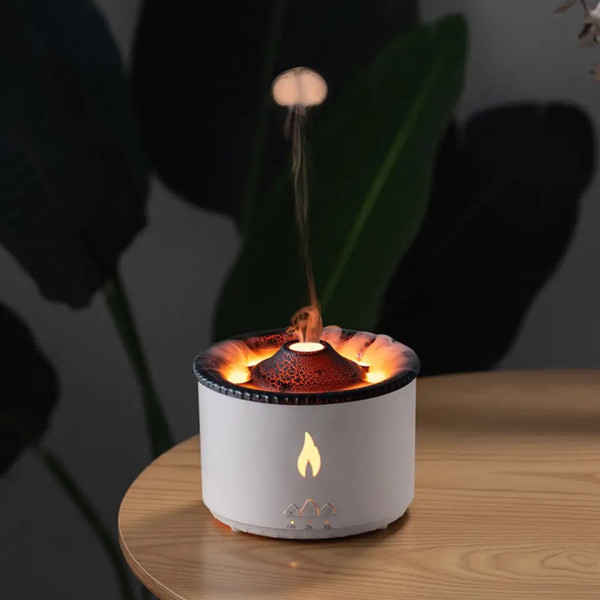 Humificador + Difusor de Aroma de Llama Volcanica