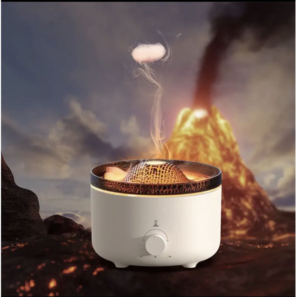 Humificador + Difusor de Aroma de Llama Volcanica
