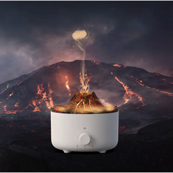 Humificador + Difusor de Aroma de Llama Volcanica