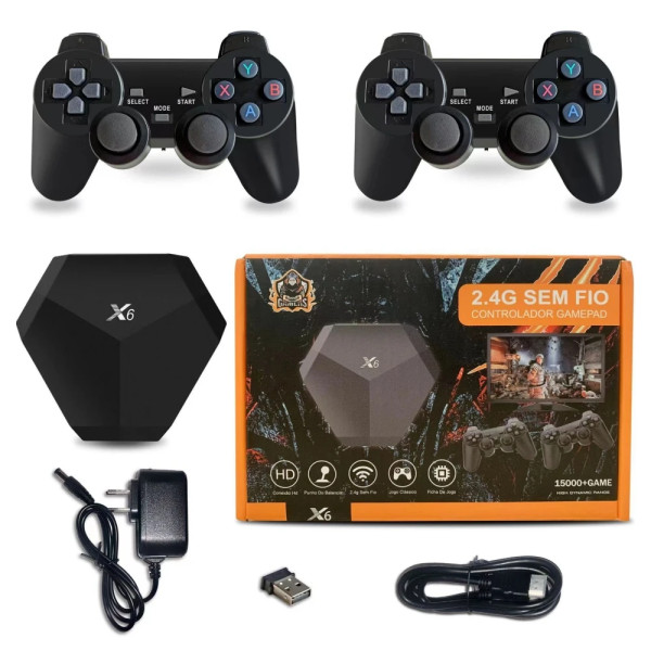 Game Box Consola con Juegos Instalados y Dos Mandos Inalámbricos