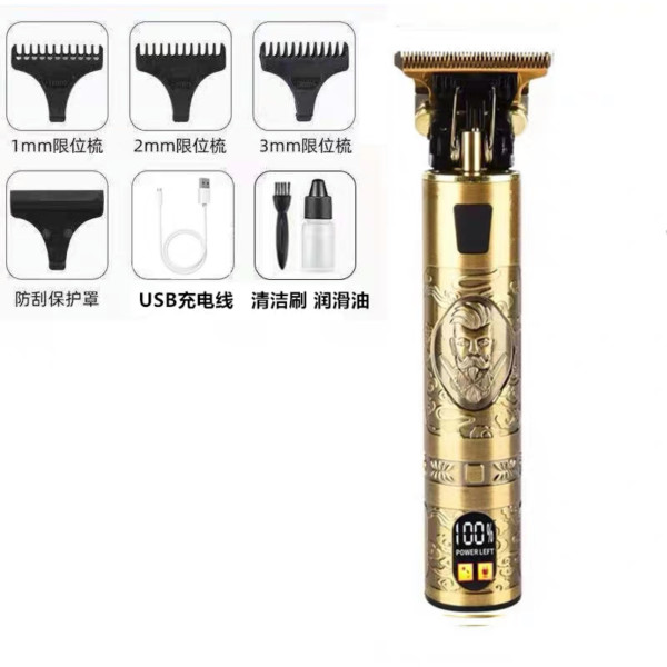 Cortadora de Pelo Electrica Recargable con Cable, Cepillo de Limpieza y Lubricante.