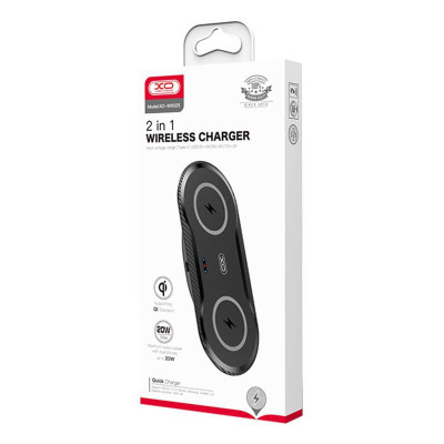 WX025 Cargador Inalambrico de Escritorio 20W 2 en 1