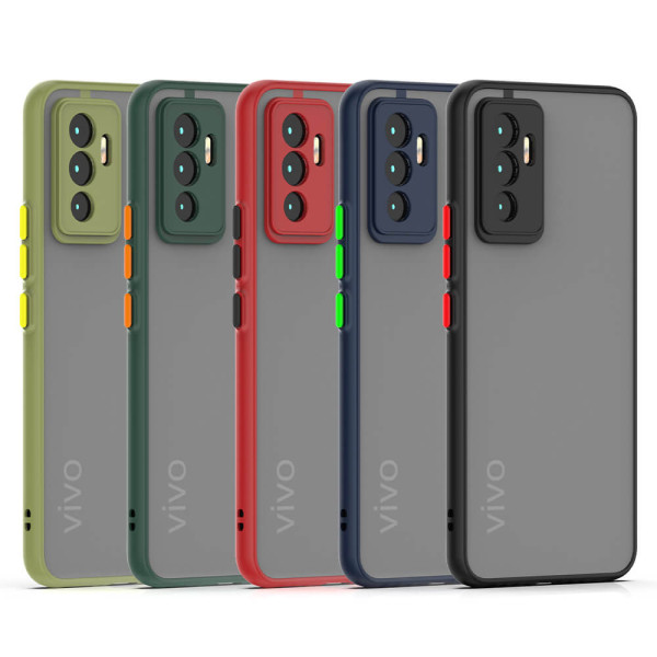 Capa fosca translúcida antiderrapante para Vivo X80 Pro