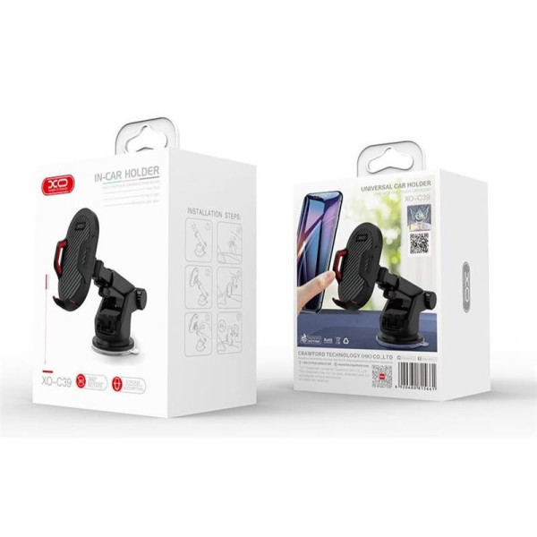 Soporte Universar Para Coche Ventosa XO-C39 En Negro