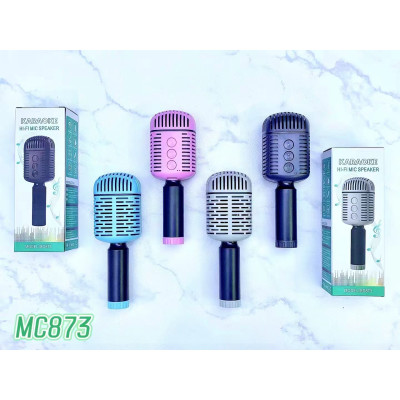 Micrófono Speaker Karaoke MC873, Sonido Potente y Conectividad Bluetooth para Karaoke en Cualquier Lugar