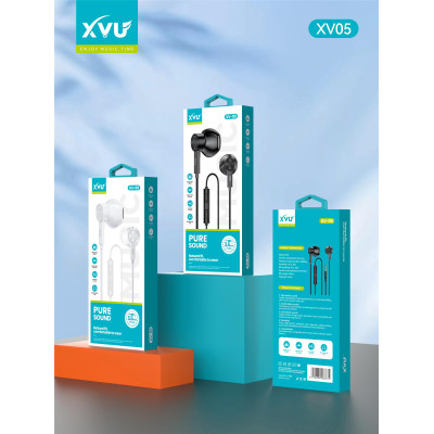 Auriculares Jack 3.5MM XV-05 con Micrófono de 140 CM y Sonido Regulable