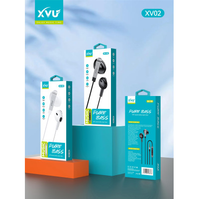 Auriculares Jack 3.5MM XV-02 con Micrófono de 140 CM y Sonido Regulable