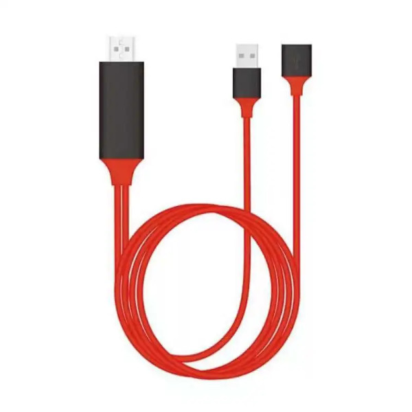 Adaptador USB a HDMI, compatible con iOS y Android, para conectar tu teléfono a HDTV y proyectar contenido en pantalla grande