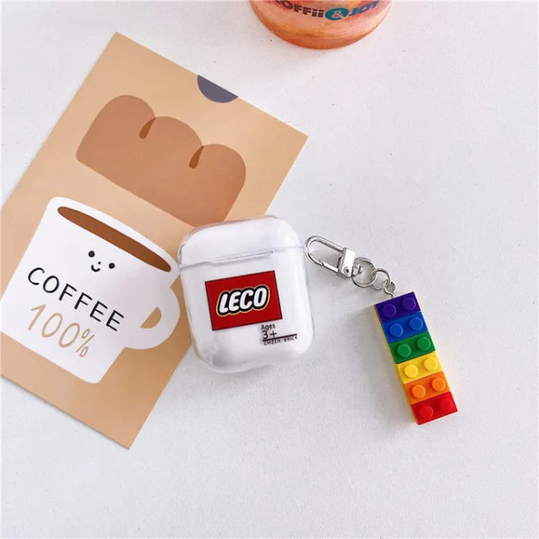 Funda 3D para AirPods 1, 2 y Pro 2, Diseño de LEGO, Protección Completa
