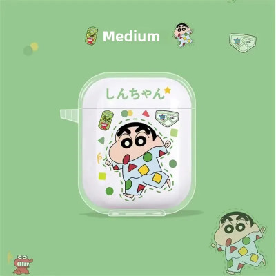 Funda 3D para AirPods 1, 2 y Pro 2, Diseño de SHIN CHAN , Protección Completa