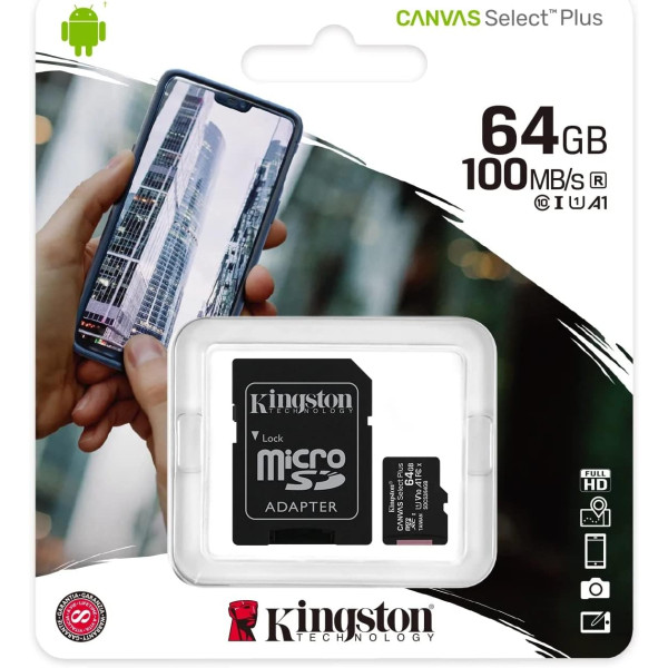 Tarjeta Memoria De Micro SD 64GB Kingston